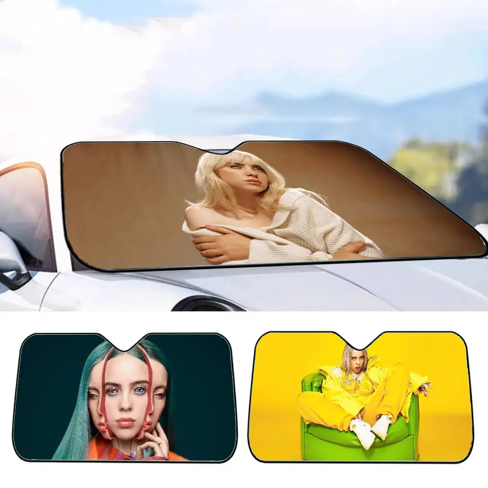 

B-Billiee E-Eilish автомобильный солнцезащитный козырек автомобильный солнцезащитный козырек оконный солнцезащитный козырек солнцезащитный крем переднего лобового стекла капот внутренняя передняя перегородка кольцо солнцезащитный козырек