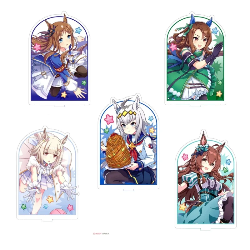 New style Cartoon Silence Suzuka Rice Shower Acrylic Stand Ornaments Cosplay Pretty Derby Anime Figure Model Party Gifts Girls