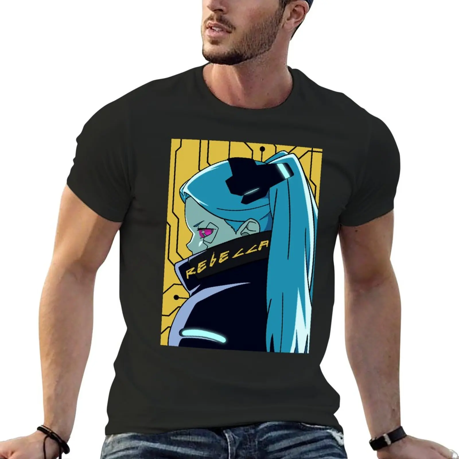 

New Rebecca T-Shirt Oversized t-shirt custom t shirts korean fashion anime T-shirts for men cotton