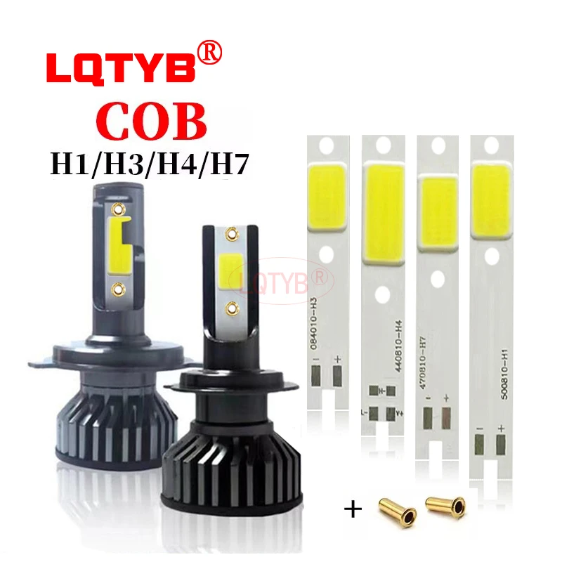 led car headlight csp COB H1 /H4/H7 9-12V 6000-6500k motorcycle car light C6 S2 F2 light source lamp beads