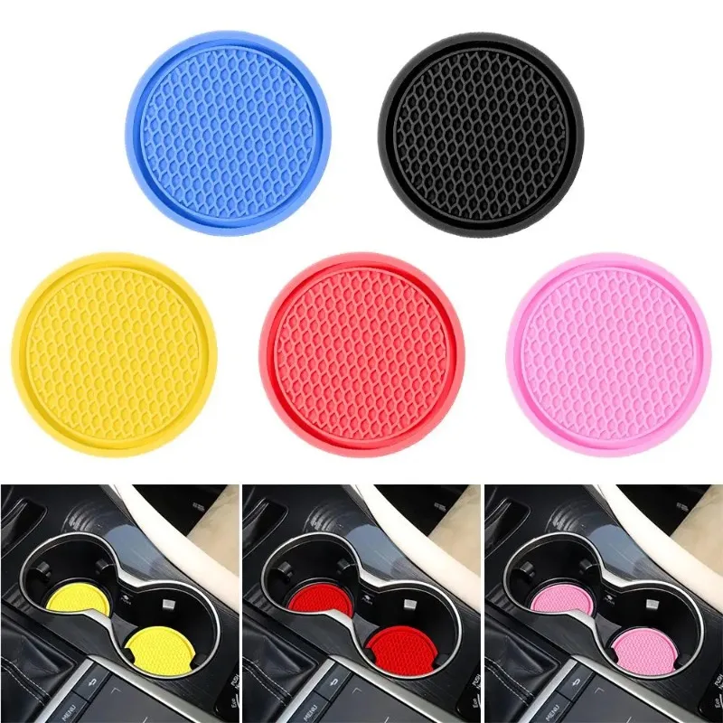 Rubber Insulation Pads Auto Cup Holder Insert Coaster Flower Teacup Non-Slip Mat Coaster Car Coasters Car Cup Mat Drink Coaster