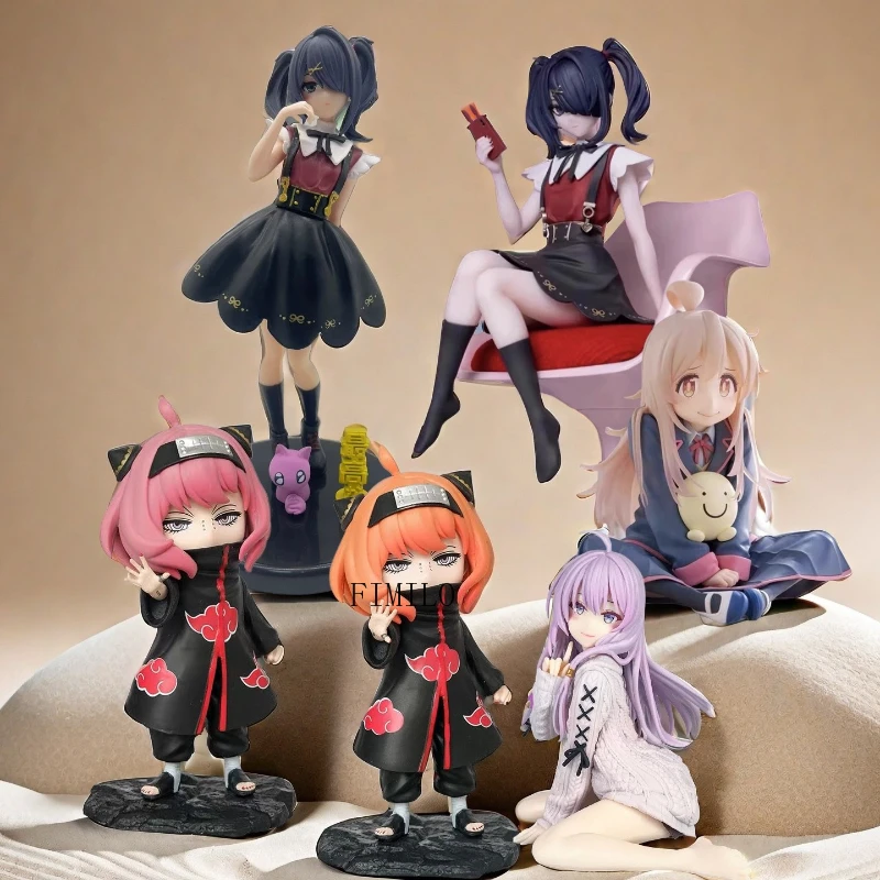 

Anime NEEDY GIRL OVERDOSE Figures Cute Rain Action Figures Anya Forger Cos Uchiha Itachi Model PVC Collection Peripheral Toys
