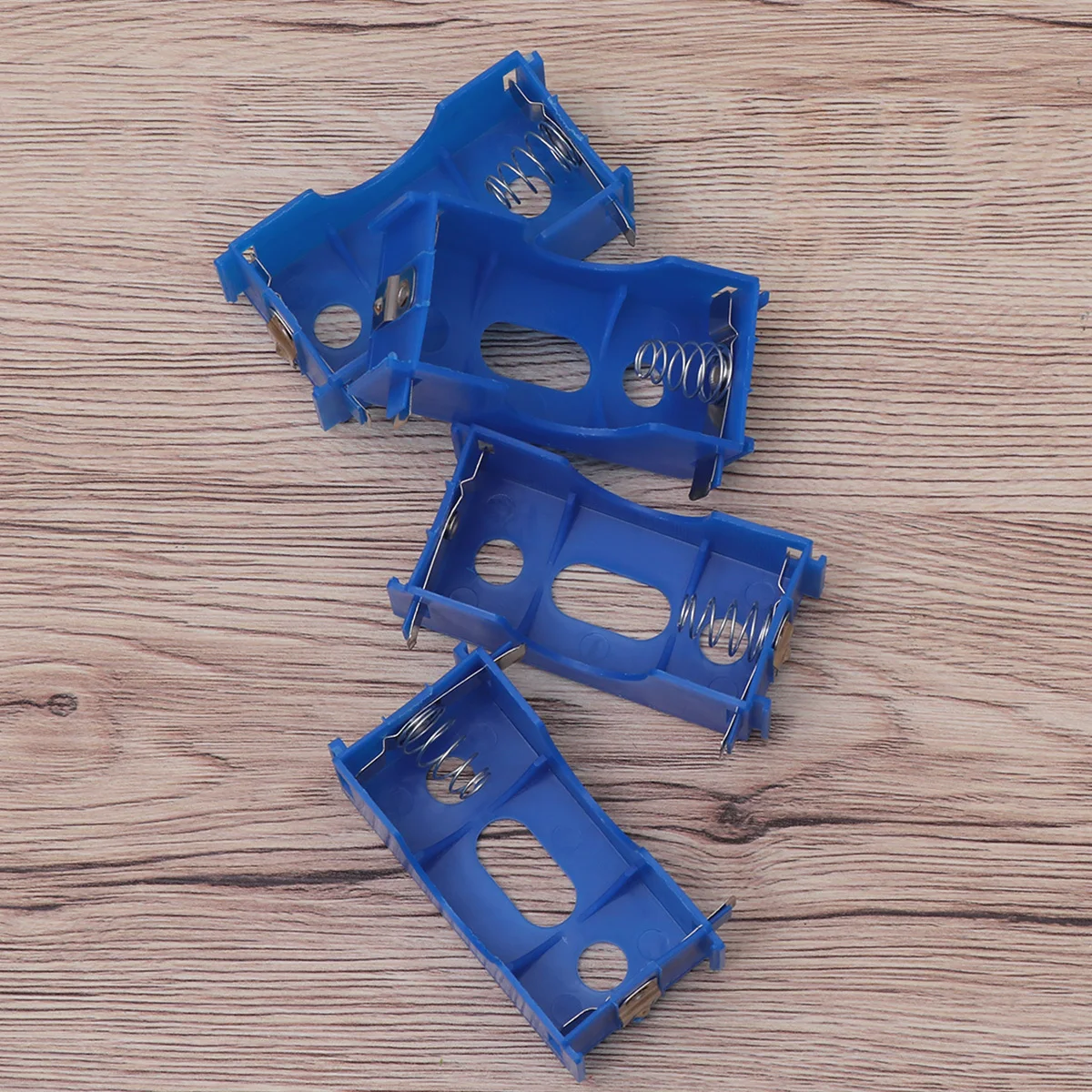 

4Pcs Case Plastic D-Cell Holder Snap Connectors Parallel Series Durable for Laboratory Use Blue