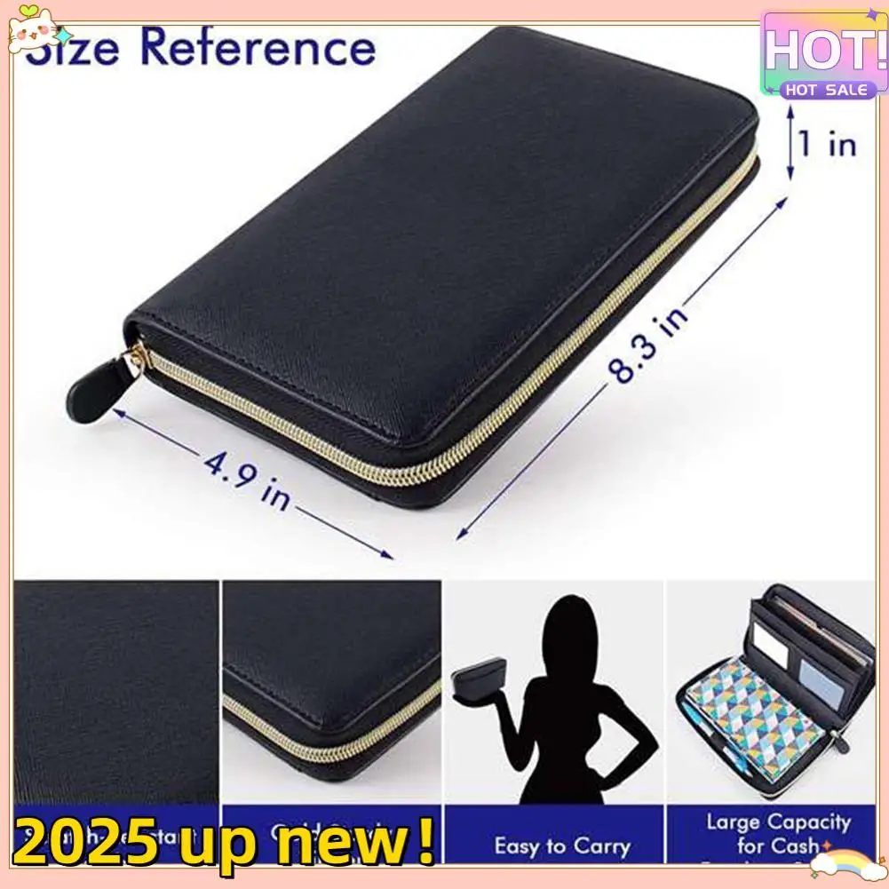 Delicate Texture-Cash Envelope System Wallet,With 12 Cash Budget Envelopes And 12 Budget Sheets For Family Financial Budget Plan