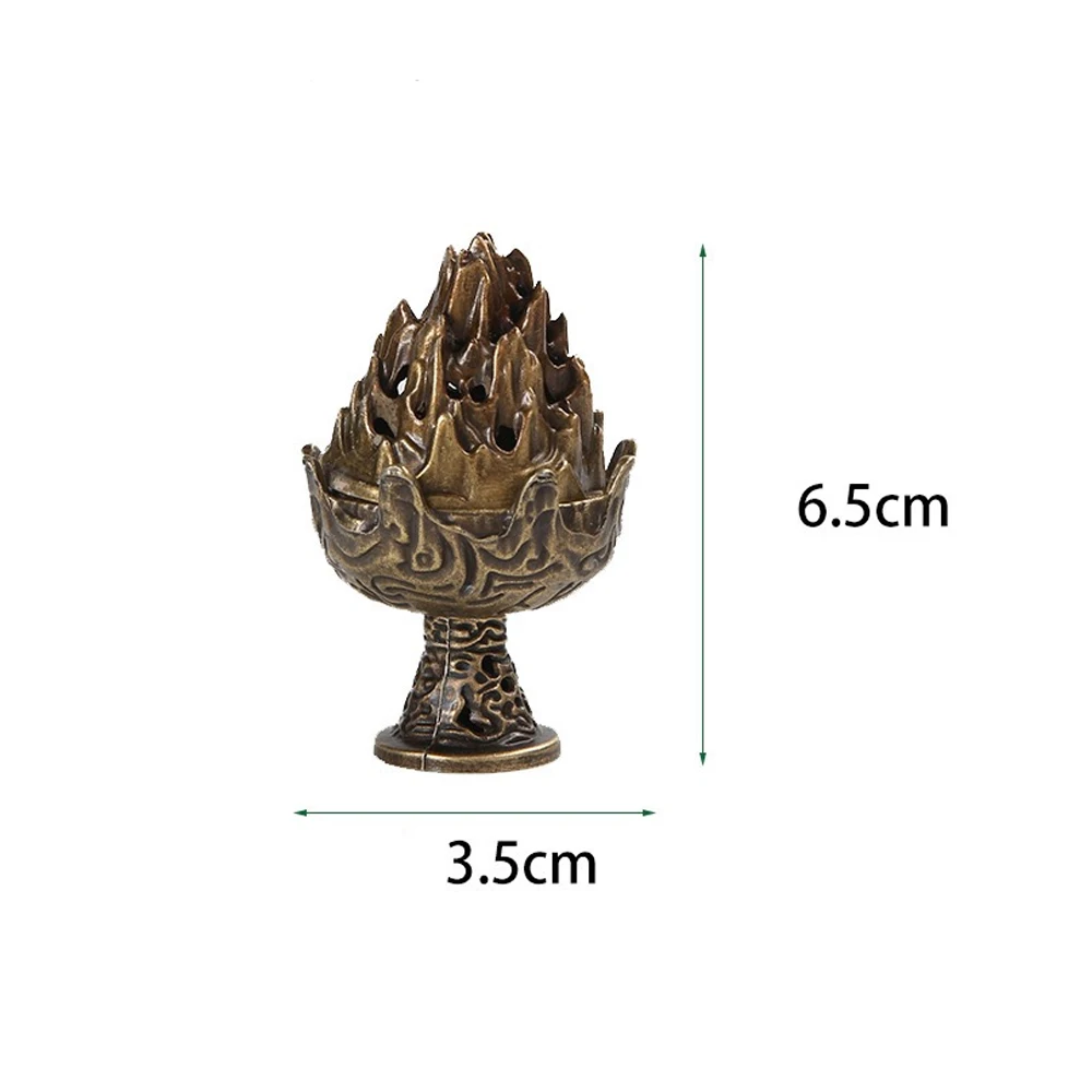 Vertikale Weihrauch Brenner Mini Legierung Hohl Weihrauch Halter Tragbare Tabletop Ornament Hause Aromatherapie Brenner Schreibtisch Dekoration