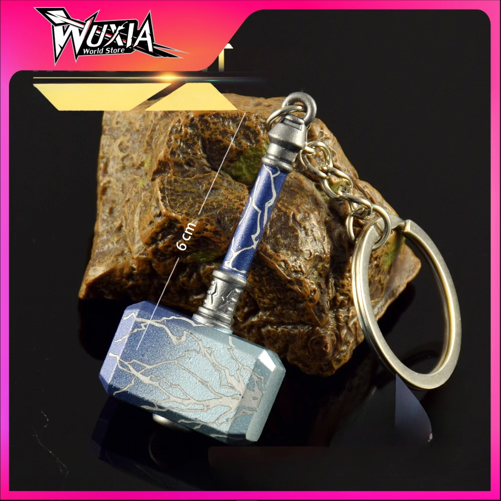 Valorant المشاجرة السيف Smite سكين سلسلة المطرقة Cratfs لعبة المفاتيح قلادة عمل الشكل جميع المعادن سطح المكتب الحلي الأولاد الهدايا