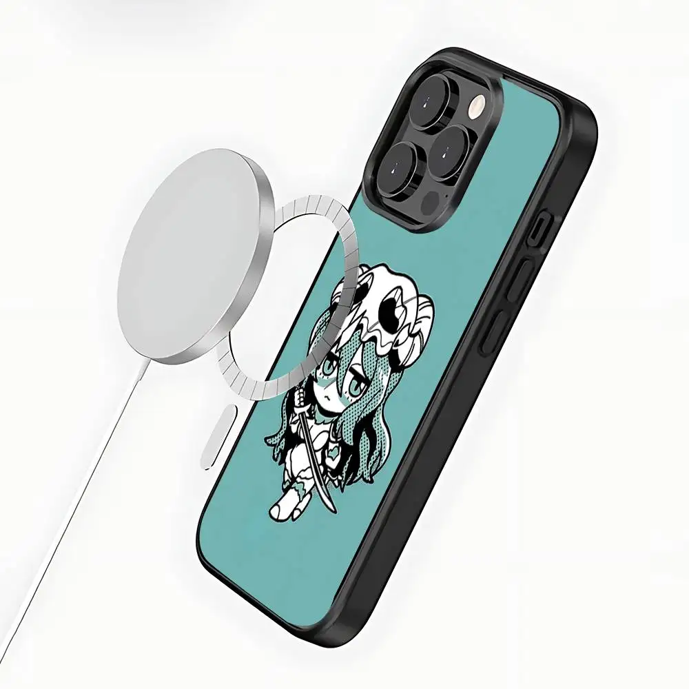 Чехол для телефона с изображением аниме B-Bleach для iPhone 17,16,15,14,13,12,11, Pro, Max, Plus, Mini, SE4, E с магнитной беспроводной зарядкой Magsafe