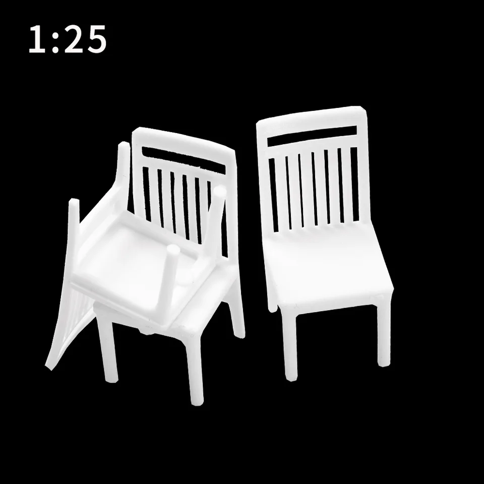 Xweptuy Mini Chaise 1/6 Transparente – Meuble Plastique Avec Accoudoirs Et Dossier, Pour Maison De Poupée Et Diorama