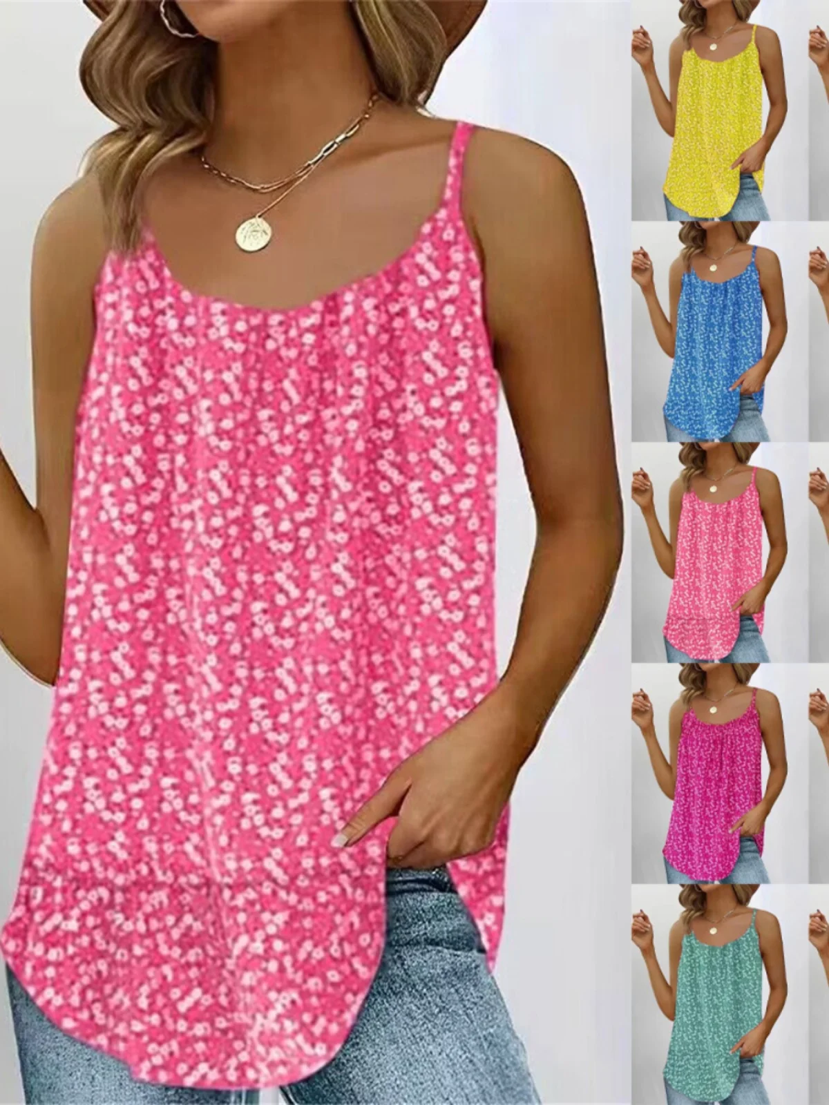 

Футболка U-Ne Svel с цветочным принтом, женская летняя облегающая футболка из полиэстера, обычная длина и тонкая