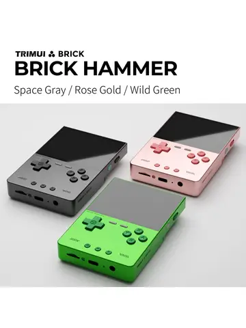 TRIMUI Brick Hammer Portable Handheld Game Player CNC Full Metal 3.2'' IPS Screen Retro Games Linux System Video Gaming Device