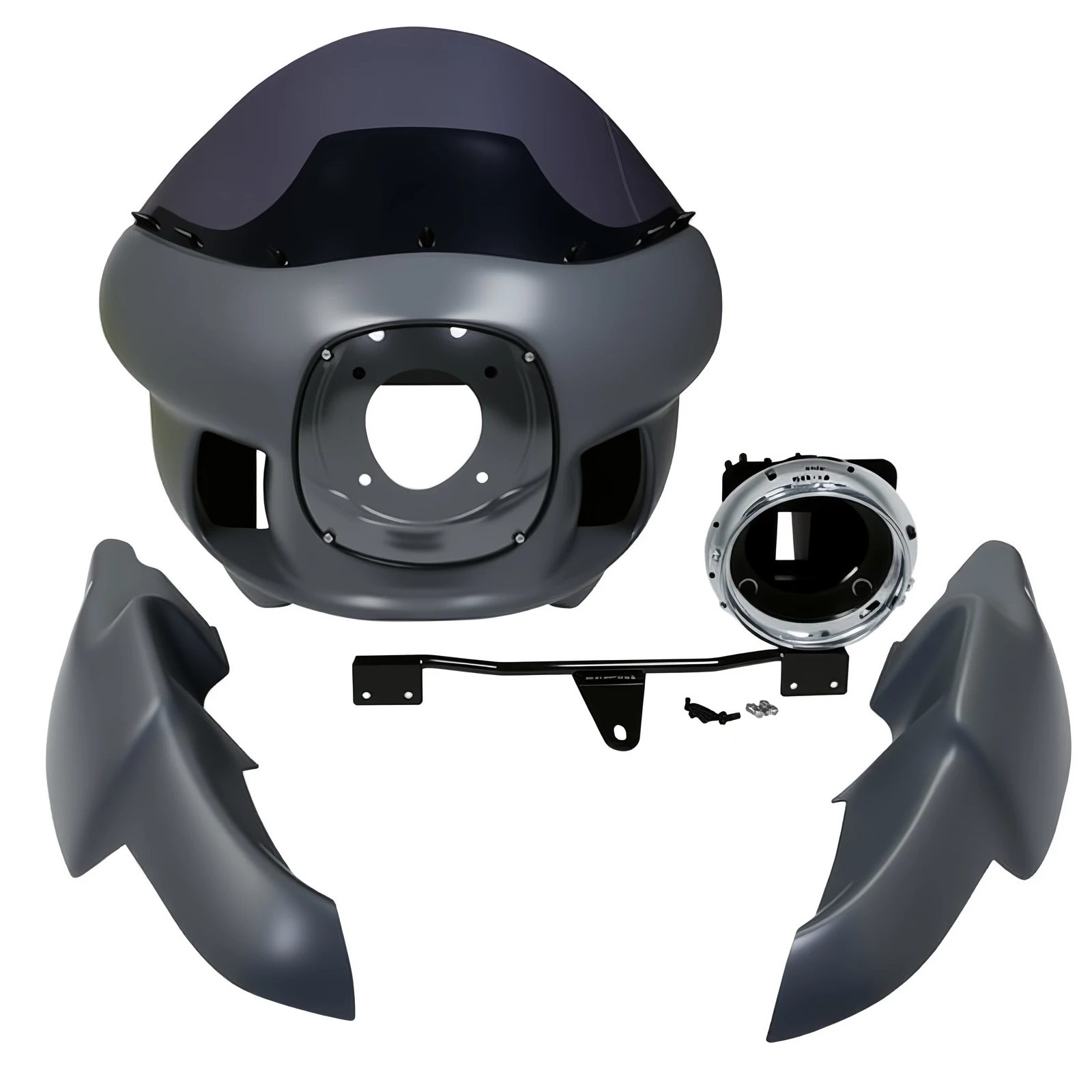 

For Harley-Davidson Softail Low Rider S ST Street Bob Fat Bob 22-25 Titan Front Hood Frame Cover with Leg Windshield Deflector