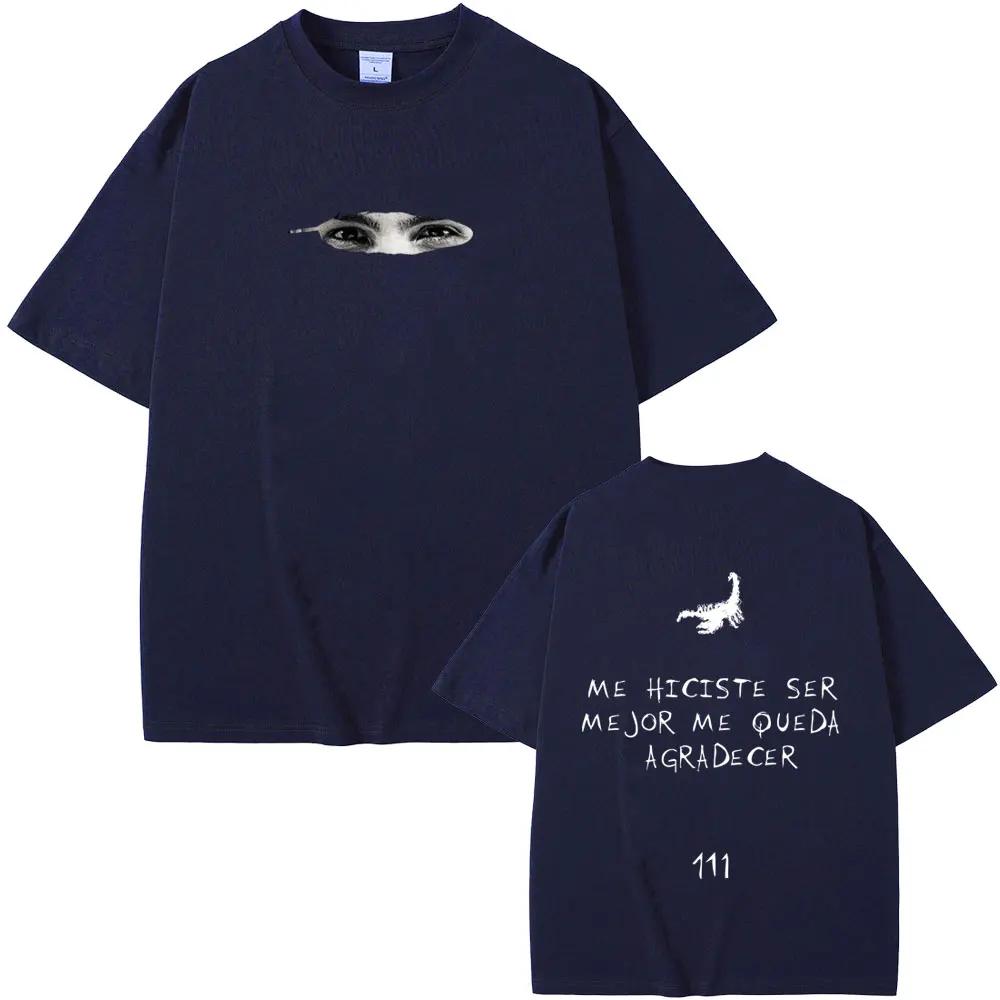 Rapper Milo J Eyes Graphic T-shirt 111 Album Merch T-shirts Men Hip Hop Fashion T Shirts Men's Casual Cotton Vintage Tee Shirt