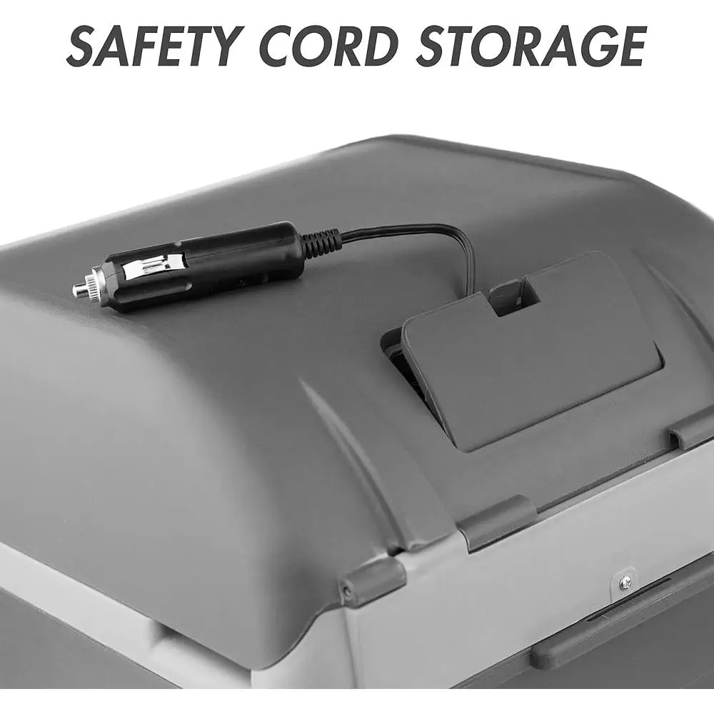 12V Portable Thermoelectric Cooler Warmer 14L Mini Fridge Car Travel Food Drinks Road Trips