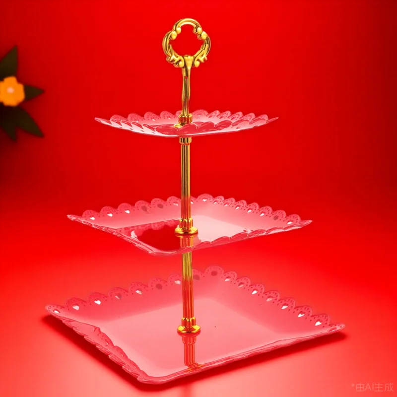 

3 Tier Candy Plate Cupcake Stand Tiered Dessert Display Stand Wedding Birthday Baby Shower Cupcake Holder Cake Holder