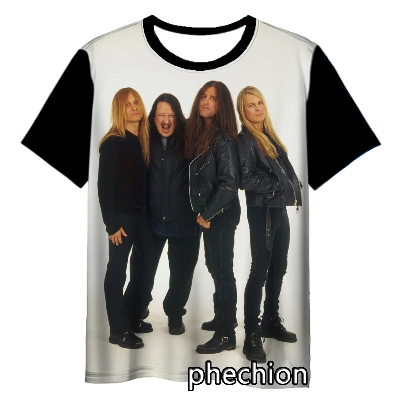 phechion New Fashion Men/Women Savatage Rock 3D Print Short Sleeve T-Shirt Casual Hip Hop Summer T Shirt Tops S231