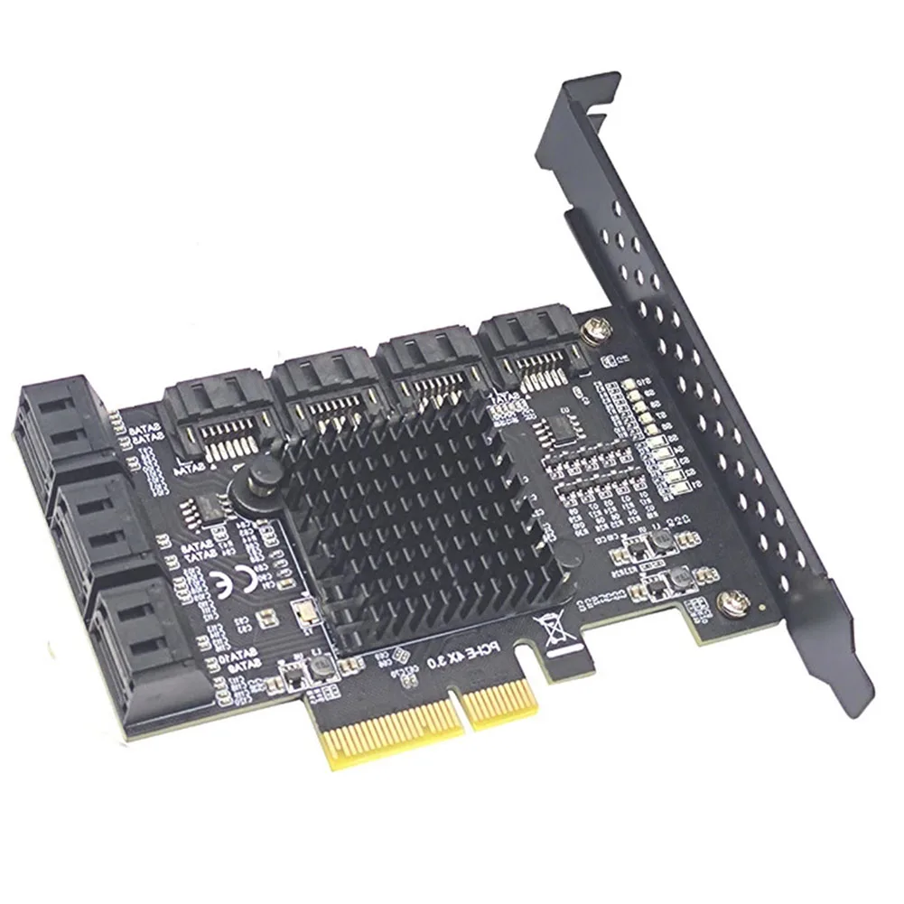 6-Port III 6Gbps Expansion Card Adapter with For ASMedia ASM1166 Chip for Windows 8 10 Ubuntu and Synology Support