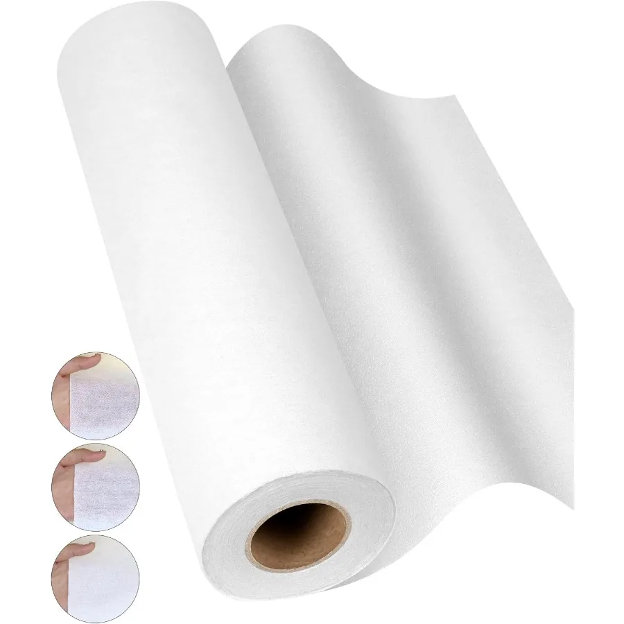 Fusible interfacing,white lightweight single-sided,suitable for T-shirt patchwork,women's shirts,shirt collars,and DIY materials