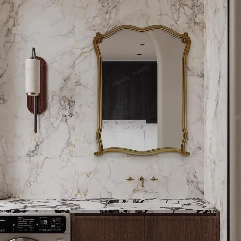 Vintage toilet sink bathroom mirror wall hanging hall entrance fireplace decorative mirror