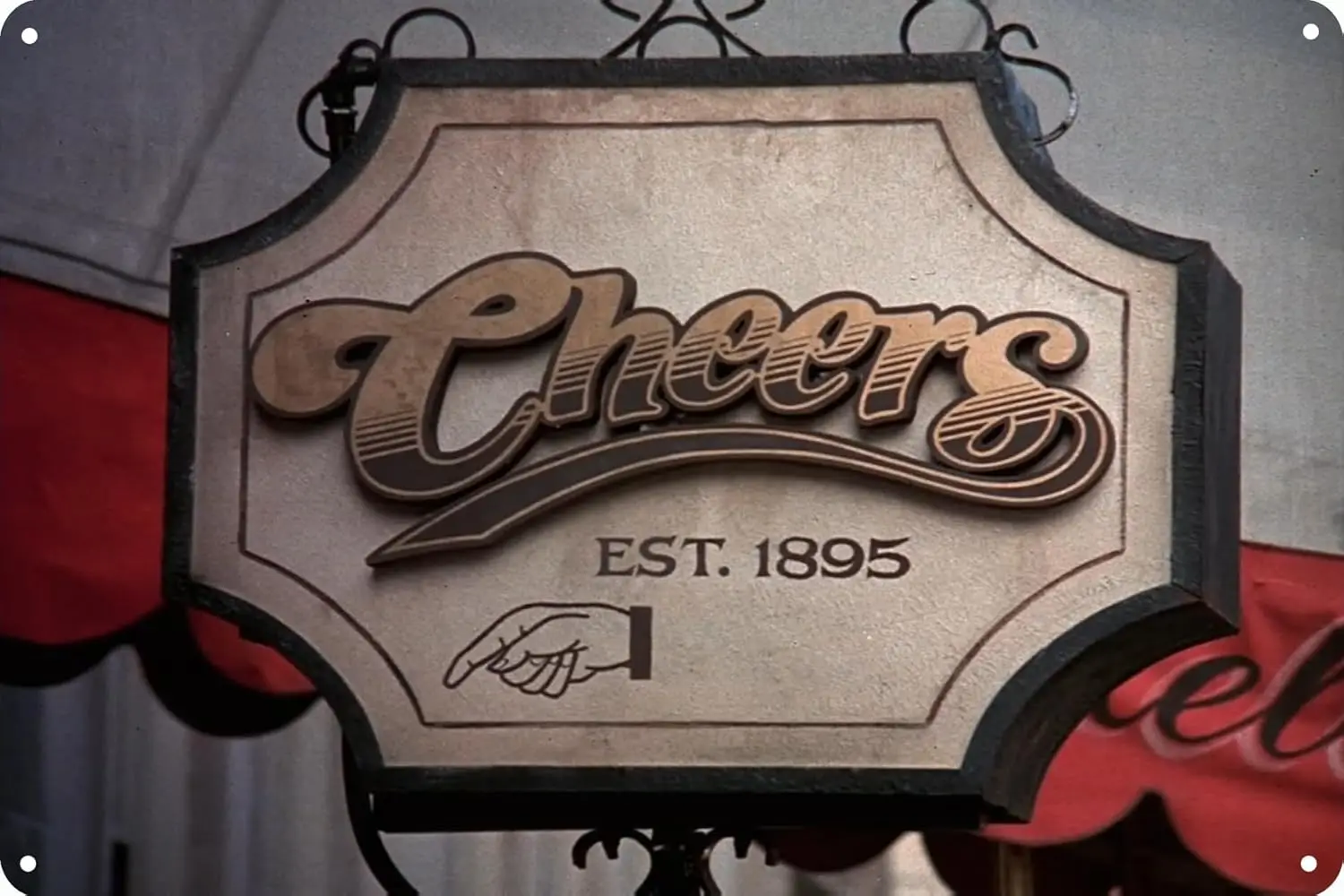 Cheers Bar Sign Classic Sitcom TV Show Pub Boston Metal Tin Signs Room Stuff Wall Decor