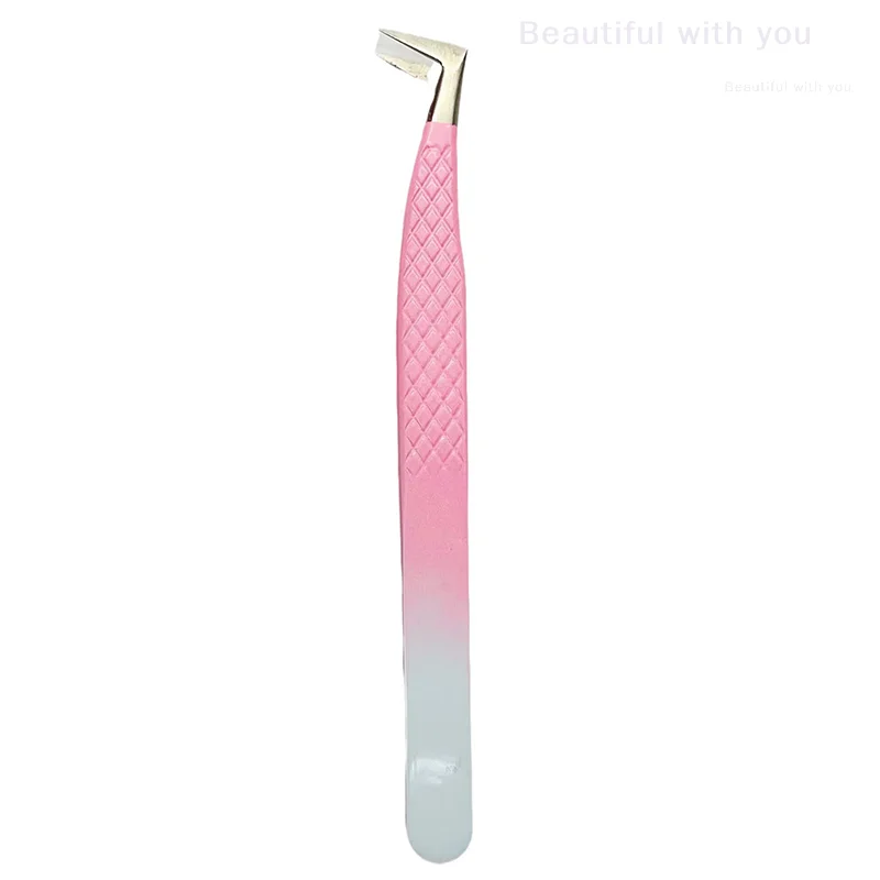 まつげピンセット ステンレス製 まつげエクステ メイクツール ネイルアートアクセサリー ラインストーンピッカーツール