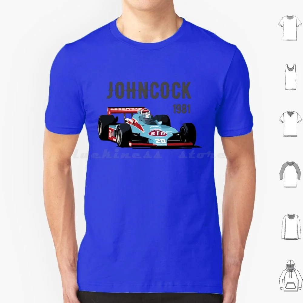 Gordon Johncock 1981 T Shirt Big Size 100% Cotton Race Car Vintage Indy 500 Racing Racecar Retro Foyt 14 Car Antique Race Car