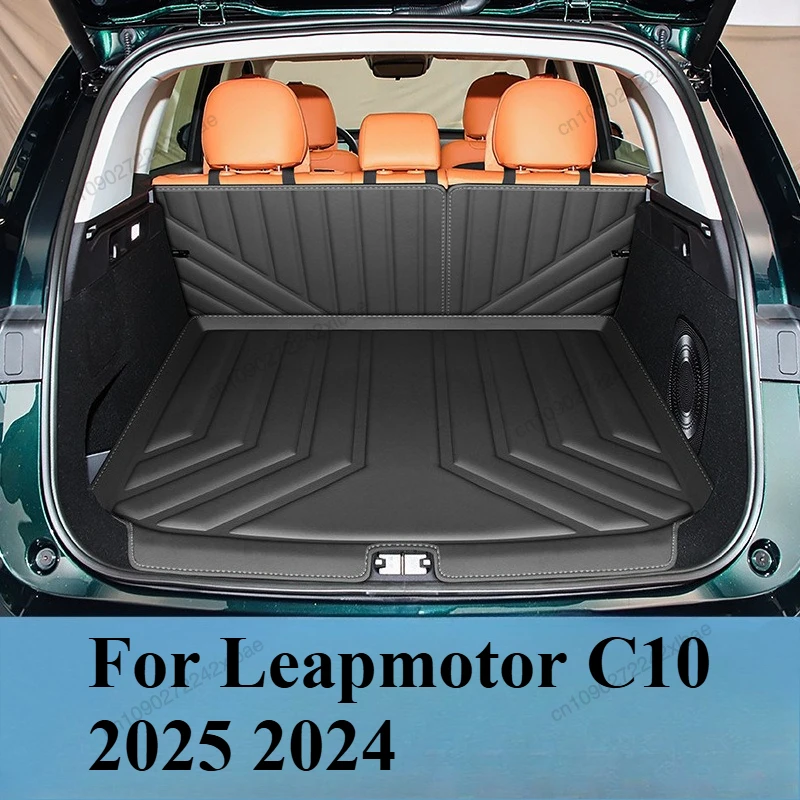 

Полный коврик для багажника, коврик для задней двери, внутренняя отделка, грузовой вкладыш для автомобиля, аксессуары для интерьера для Leapmotor C10 2025 2024