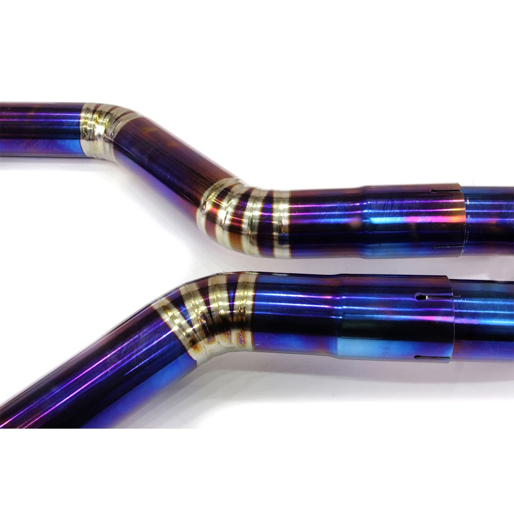 For / Sport V6 3.0T 2013-2019 Titanium Alloy Catback Exhaust System Polished Surface Valvetronic Remote Control