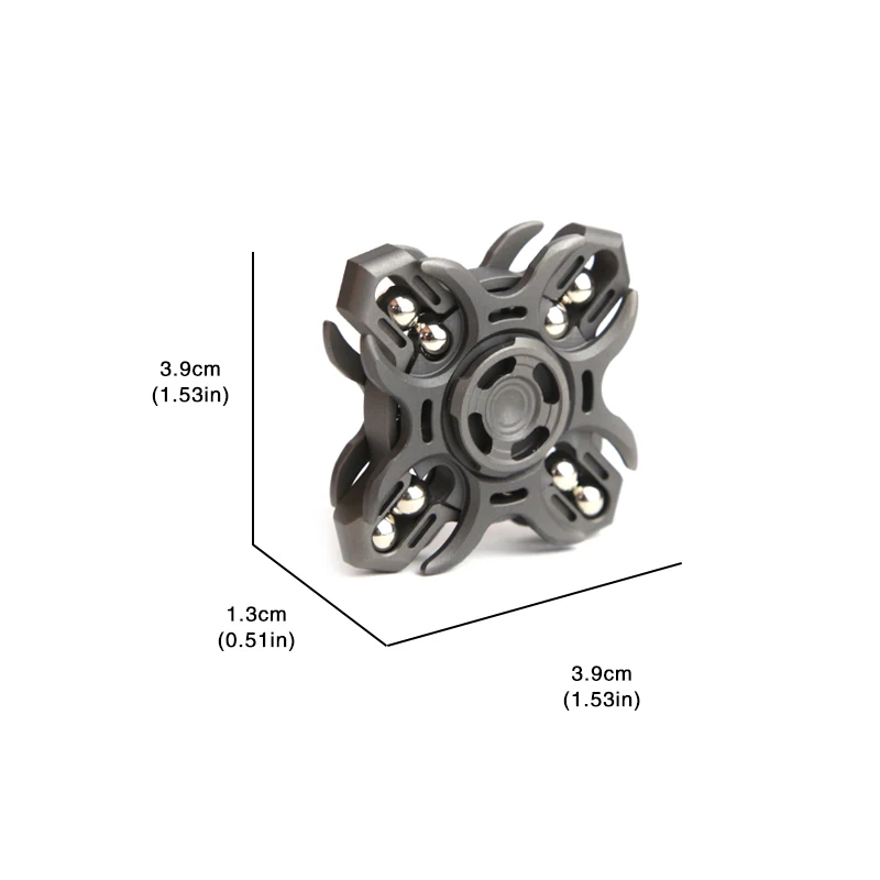 Titanium MINI EDC Hand Spinner Fashion Cool Metal Fidget Spinner Stress Relief ADHD Concentration Fidget Toys for Adults Gift
