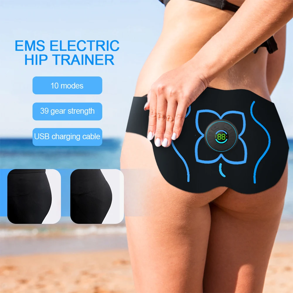 

Электрический тренажер для бедер EMS, стимулятор мышц ягодиц, 39 передач, сила персиковых ягодиц, формирование для фитнеса, похудения, сжигания жира
