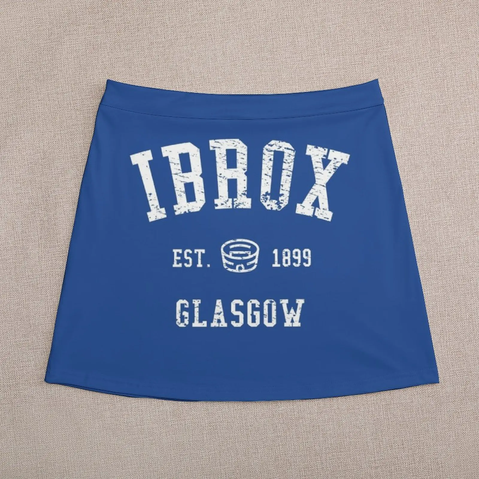 Ibrox-Mini jupe d'école pour femme, jupe courte