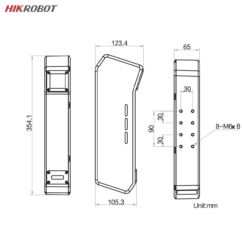 HIKROBOT MV-DL2125-04H-R Werkbereik 0,7-1,7 m Scanfrequentie 600 Hz Industriële lijnlaserstereocamera