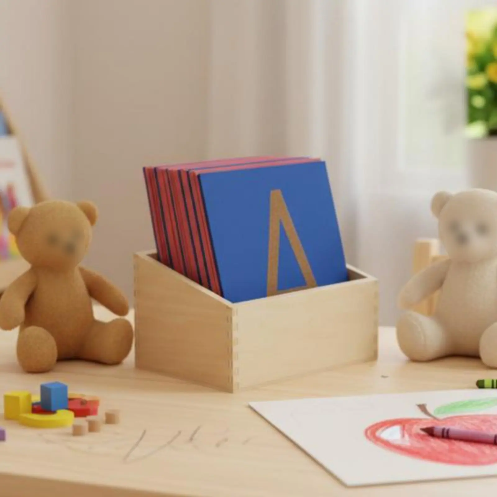 Child-Centered Textured Letters Early Education Uppercase Letter Learning Set Textured Letter Cards for Kindergarteners