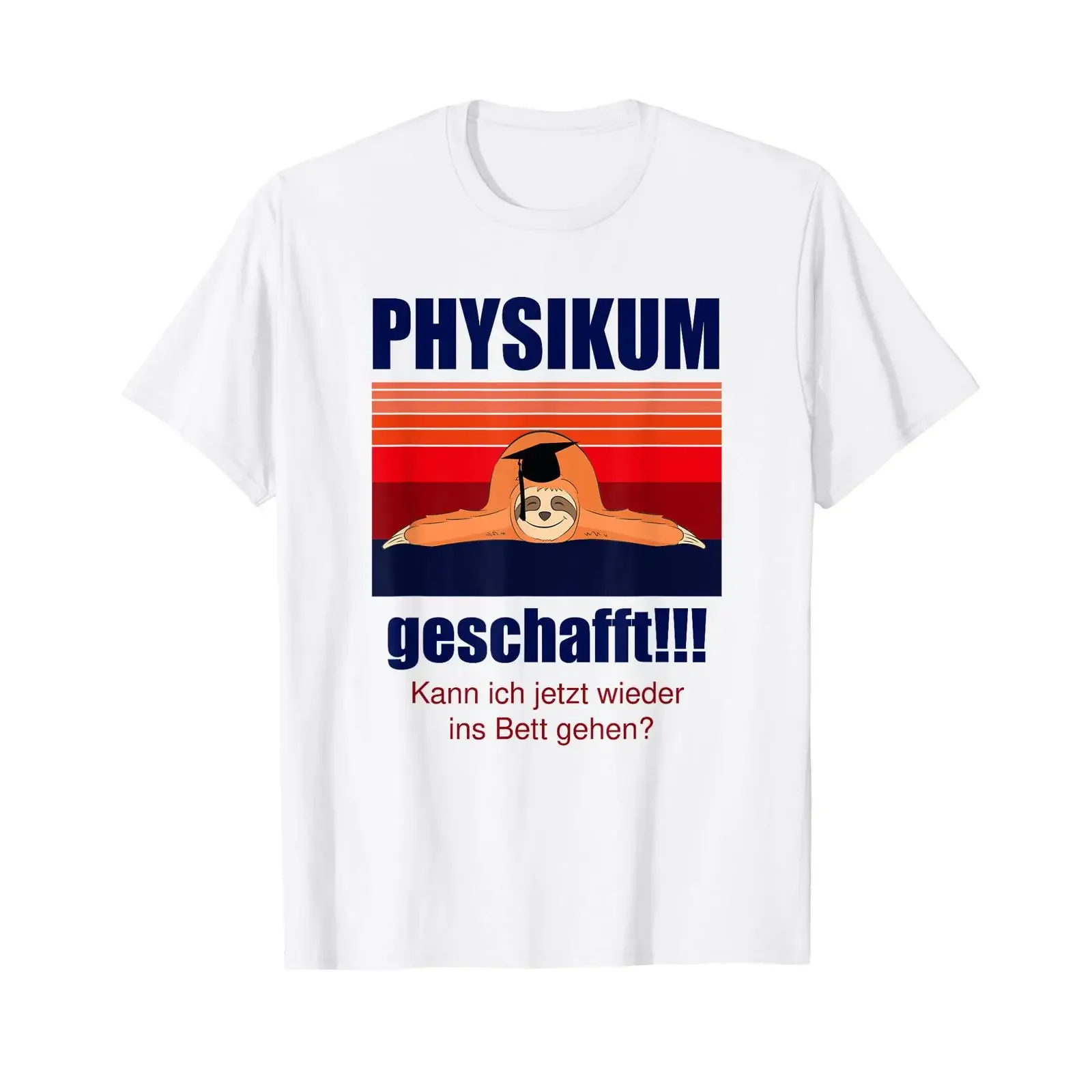 Physikum Created T Shirt vintage Washed Top For Everyday Wear Breathable Stylish Slightly streetwear Unisex Comfortable Casual