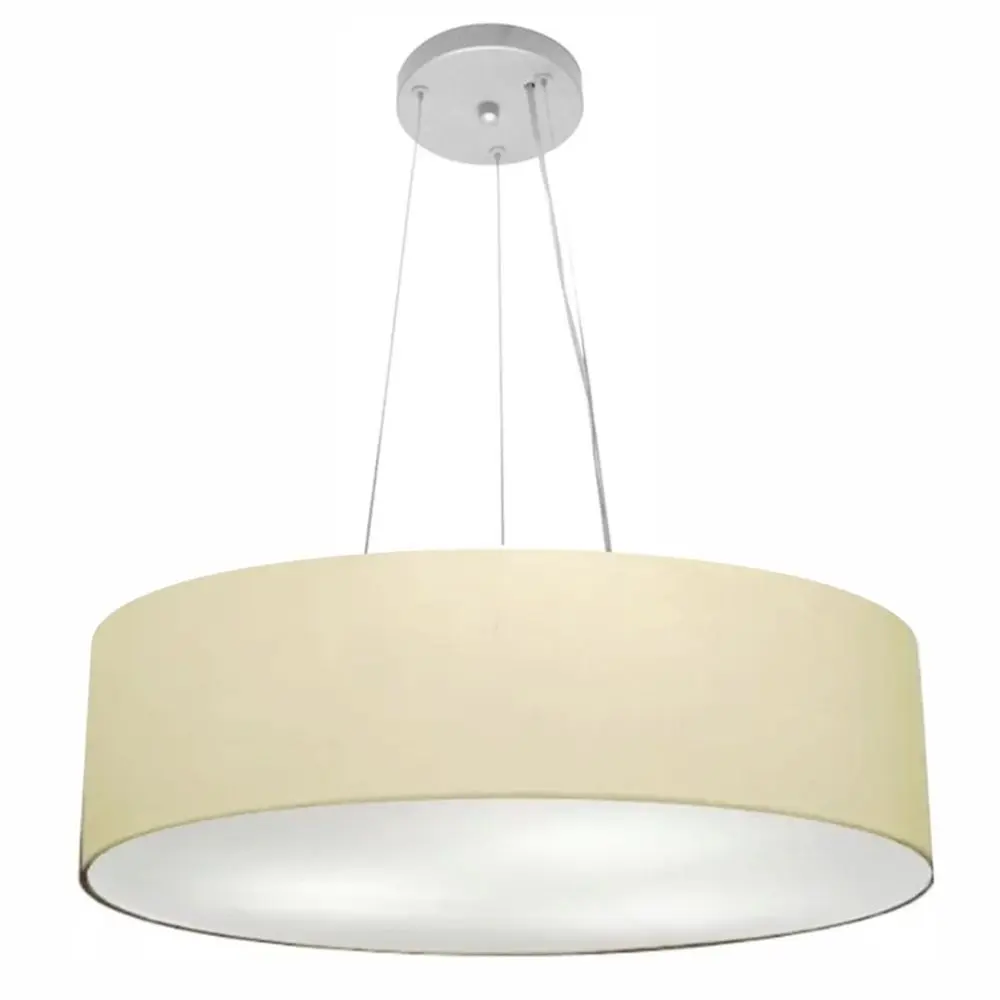 55x15cm Cotton Cru-Bivolt Md-4190 Dome Fabric Pendant Chandelier