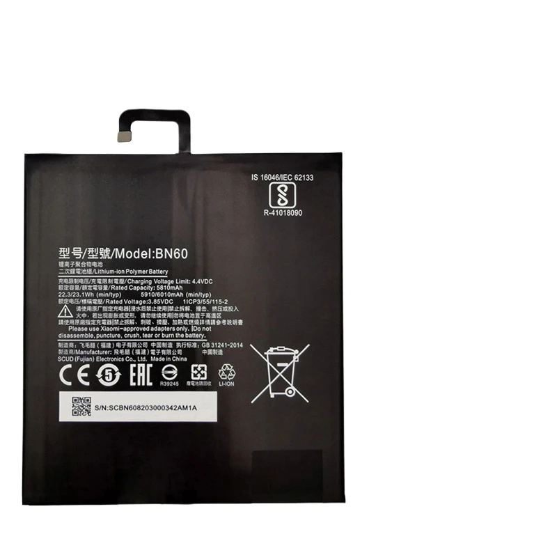 For Xiaomi Pad4 Pad 4 Plus Mipad4 Mipad 4 5 Plus Batteries New High Quality BN60 BN80 Xiao Mi Tablet Battery