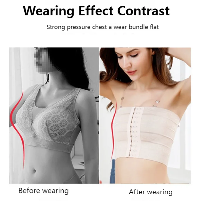 Lesbian Chest Binder Breathable Buckle Chest Breast Binder Trans With Bra Straps Tops Breast Bra Intimates Shaperwear