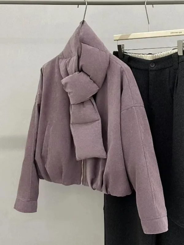 

Retro High Quali Thiened Cotton Jaet Women's Winter New Casual Color Versatile Warm Coat Comfortable Loose Fit