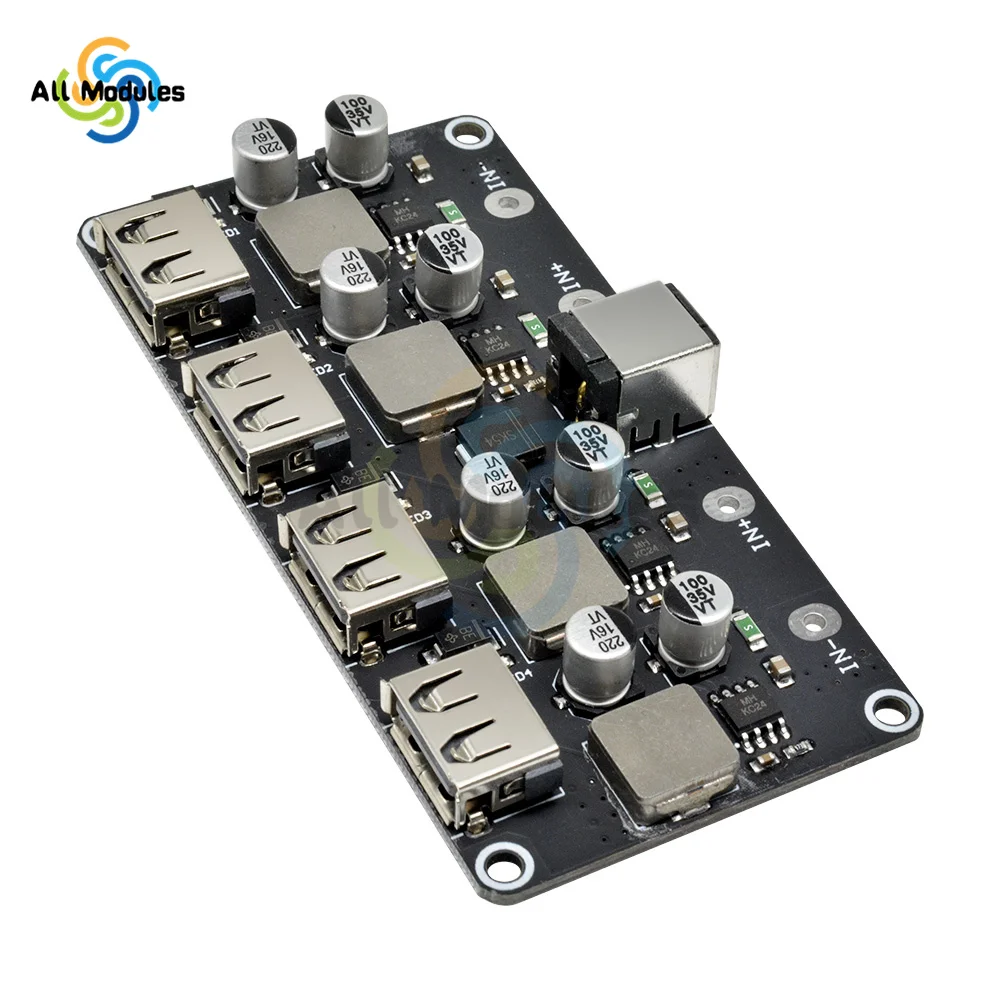 QC3.0 QC2.0 USB DC-DC Buck Converter Charging Step Down Module 8V-30V 9V 12V 24V to Fast Quick Charger Circuit Board  3V 5V 12V