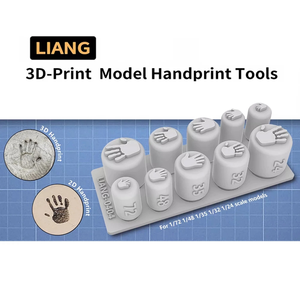 1/72 1/48 1/35 1/32 1/24 Scale 3D Print Model Handprint Tool Military Tank Vehicle Model Kit Detail Upgrading Scene Accessories