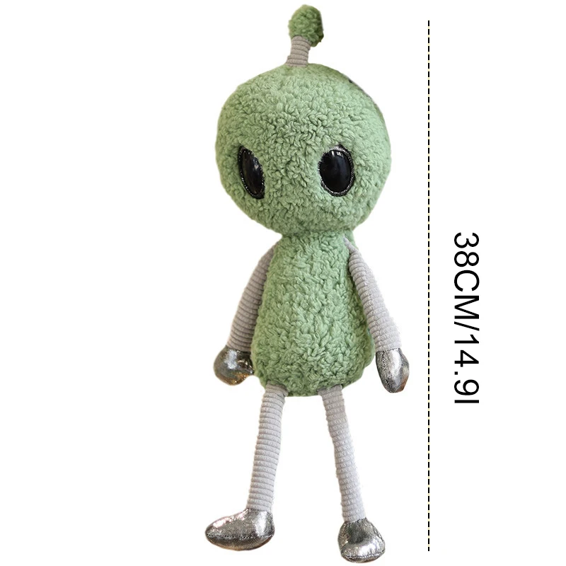 ตุ๊กตาเอเลี่ยนพร้อมเสาอากาศ 38 ซม. ของเล่นตุ๊กตาการ์ตูนนุ่ม หมอนอิงนุ่ม ของขวัญวันเกิดสุดพิเศษสำหรับเด็กชายและเด็กหญิง