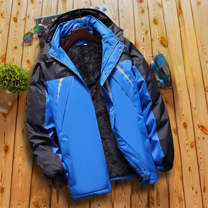 

Утепленная хлопковая куртка для мужчин, рабочая одежда для работы на складах, устойчивая к грязи и износу, свободная, большого размера, модная, теплая.