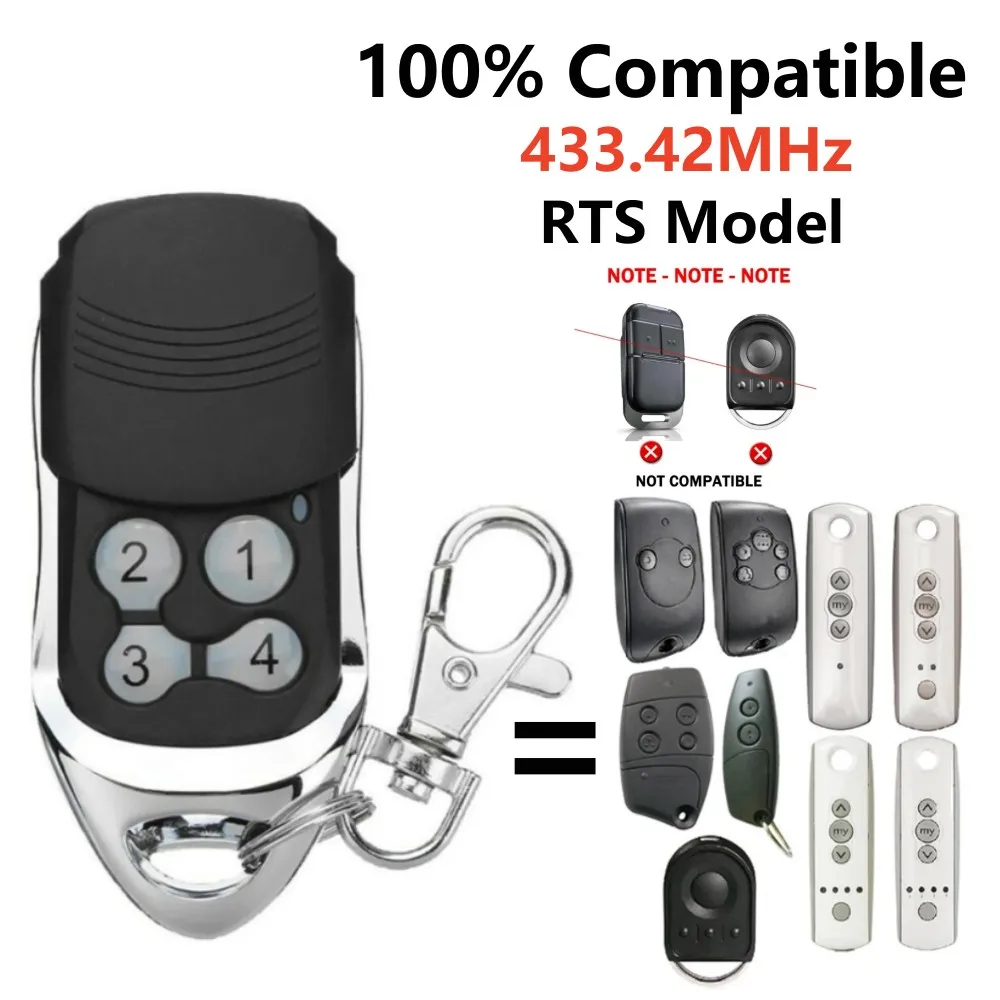 For Remote Control NS 2 4 RTS 1841026 Garage Door Opener Remote Control 433.42MHz