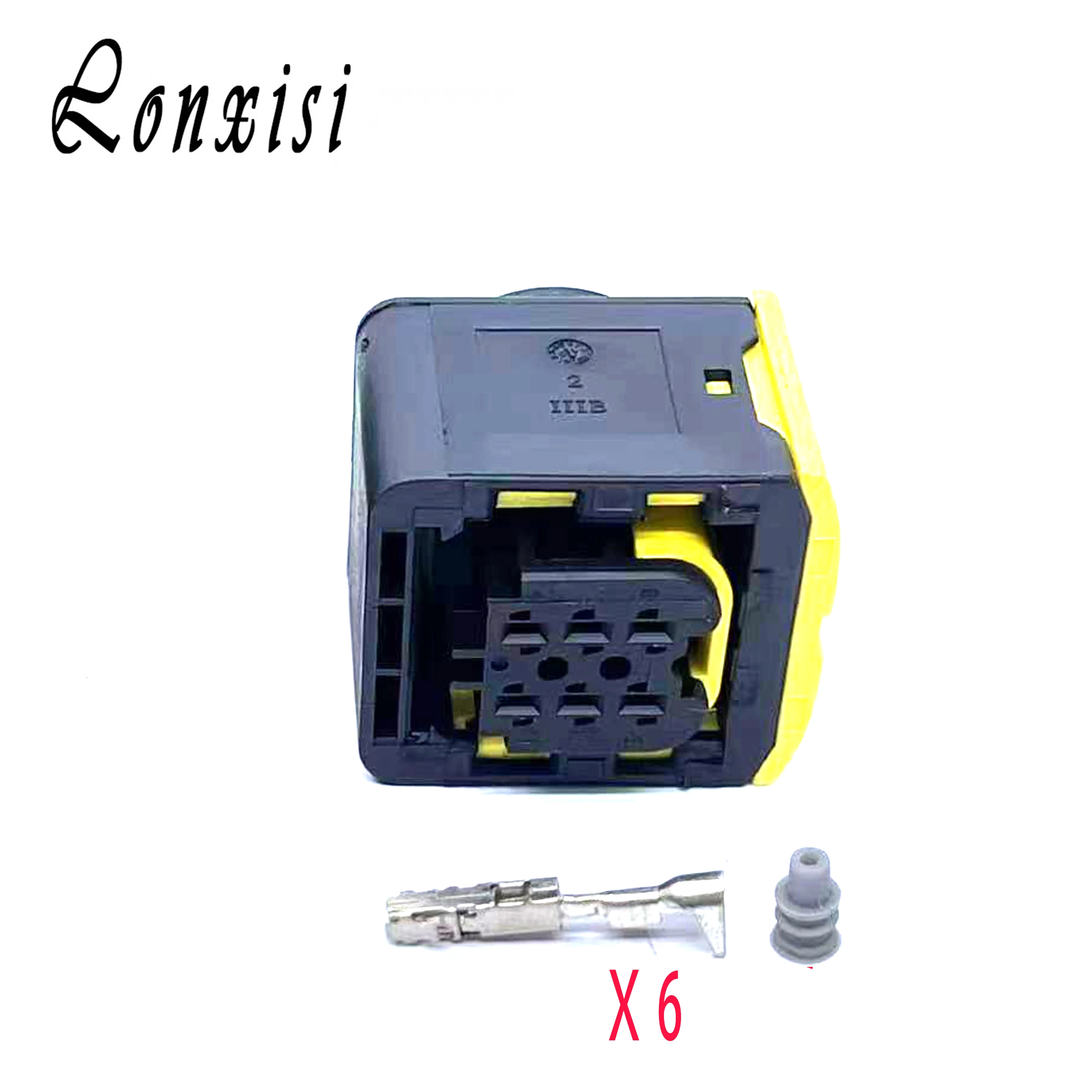 6 Pin Female Male 1-1418469-1 Nitrogen Oxygen Sensor Controller Auto Wire Waterproof Connector 1-1703820-1