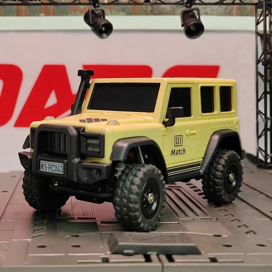 LDARC X43 RTR/BNR 1/43 الزاحف توربو RC سيارة 4WD التحكم عن بعد صغيرة تسلق داخلي سباق السيارات لعبة على الطرق الوعرة للأطفال الكبار