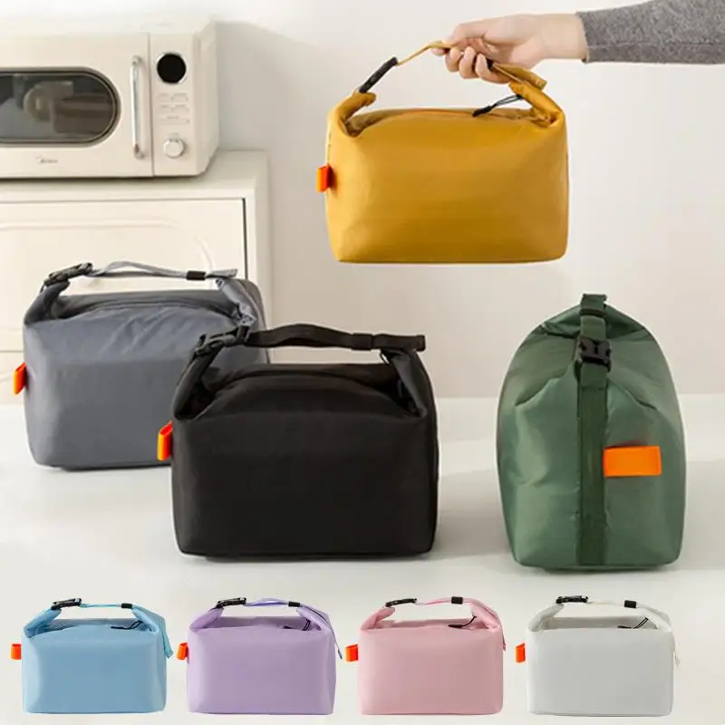 Picnic Handbag amp Reusable Lunchbox Insulated Bento Lunch Bag Aluminium Foil Liner Lunch Pack Portable Ice Bag for Food Storage
