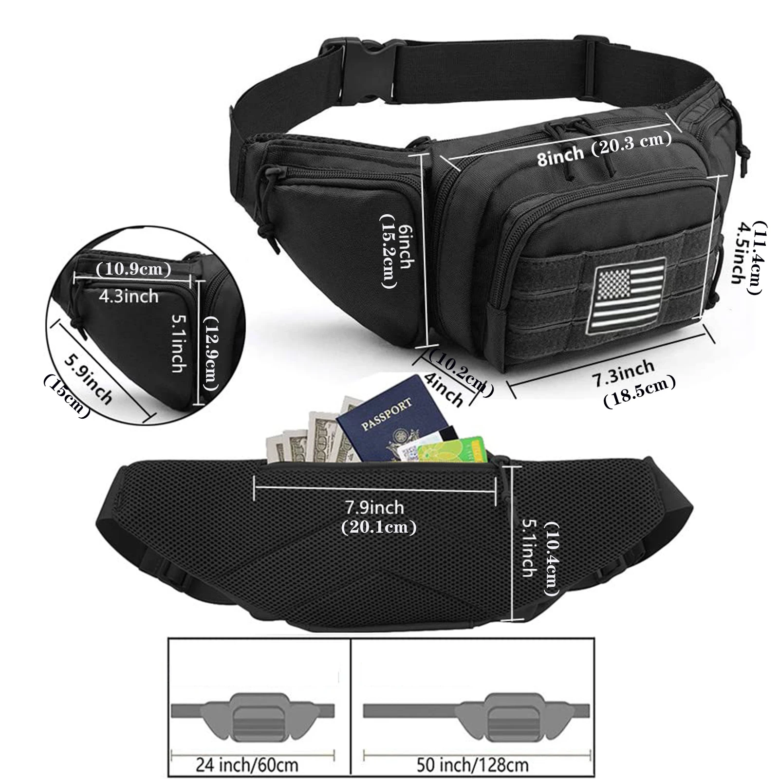 Tactical Fanny Pack Gun Holste - Edc Carry Fanny Pack 评论和价格