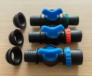 Дешевый мини-пластиковый клапан с наружной резьбой 1/2 "и 3/4" аксессуар для садоводства, полива и орошения, капельная лента/труба