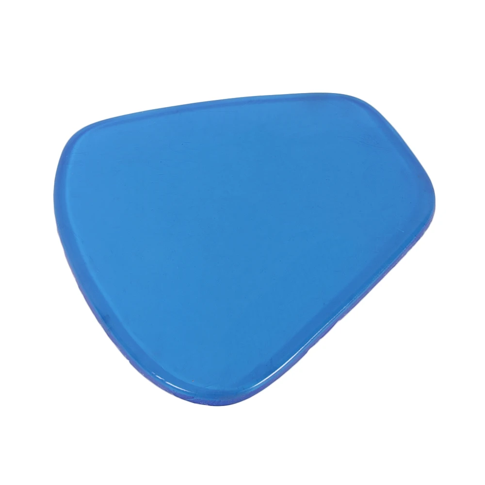 27*25,5*1CM cojín de asiento de Gel Flexible suave cómodo absorción de impacto azul delgado forma de cuerpo adhesivo accesorios de motocicleta