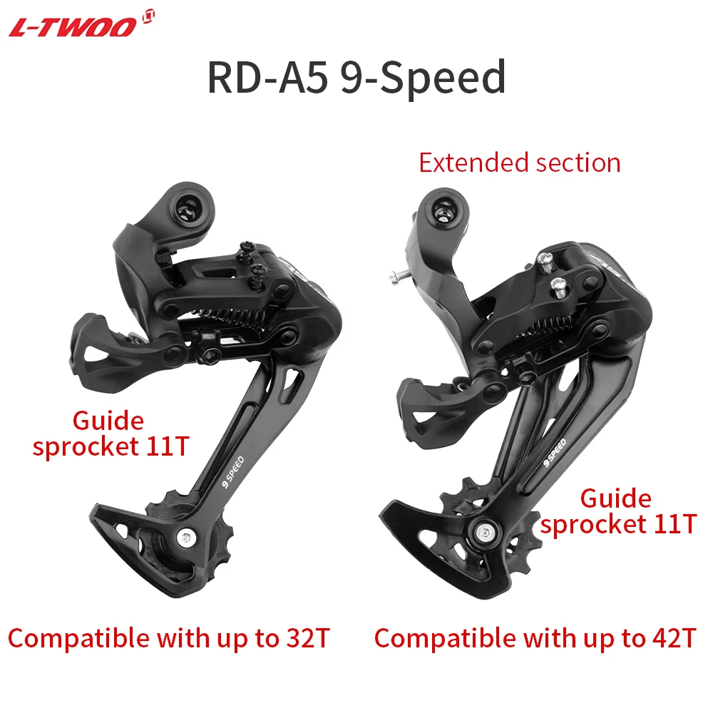 LTWOO 9Speed A5 Bicycle Shifter Rear Derailleur Groupset 9V Sunshine 11-36/40/42/46/50T Cassette KMC X9 Chain For Simano HG Part