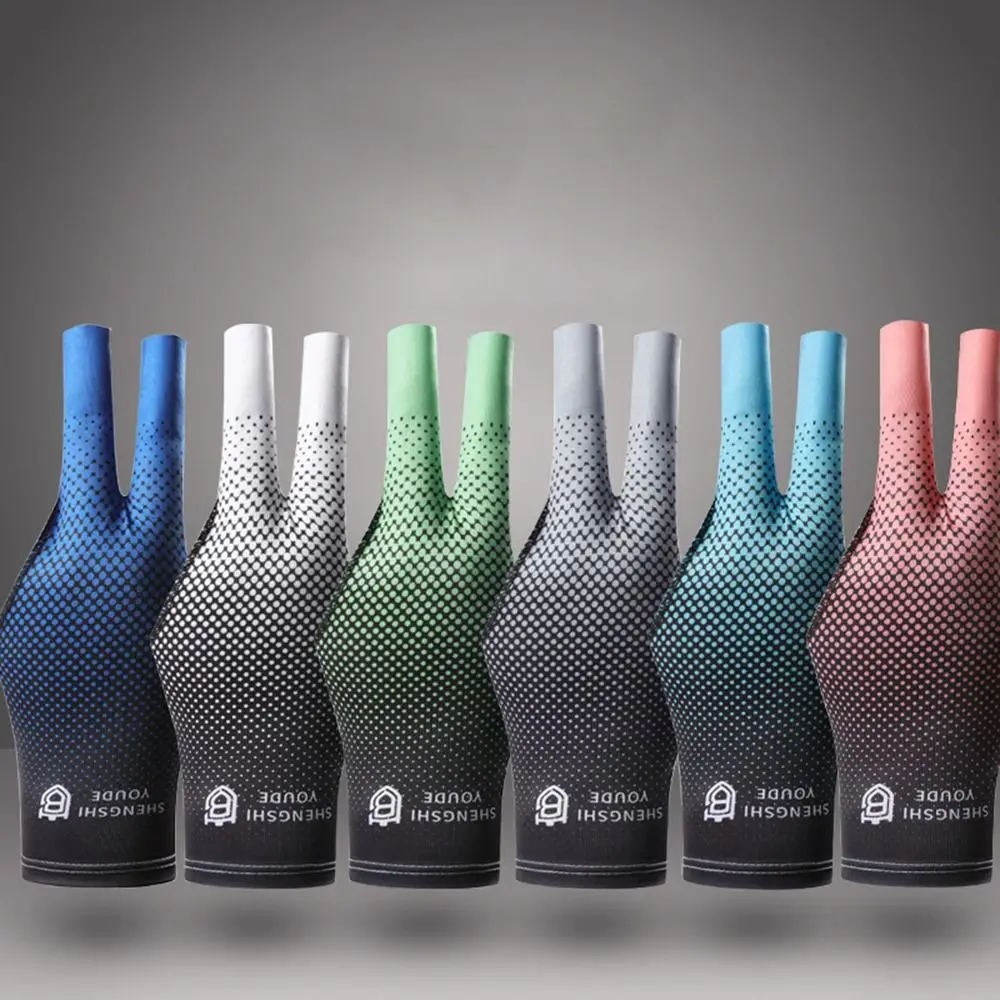 

1Pc Elastic Billiards Glove Breathable Wear-resistant Billiard Training Glove Non Slip Ice Silk Fishing Glove